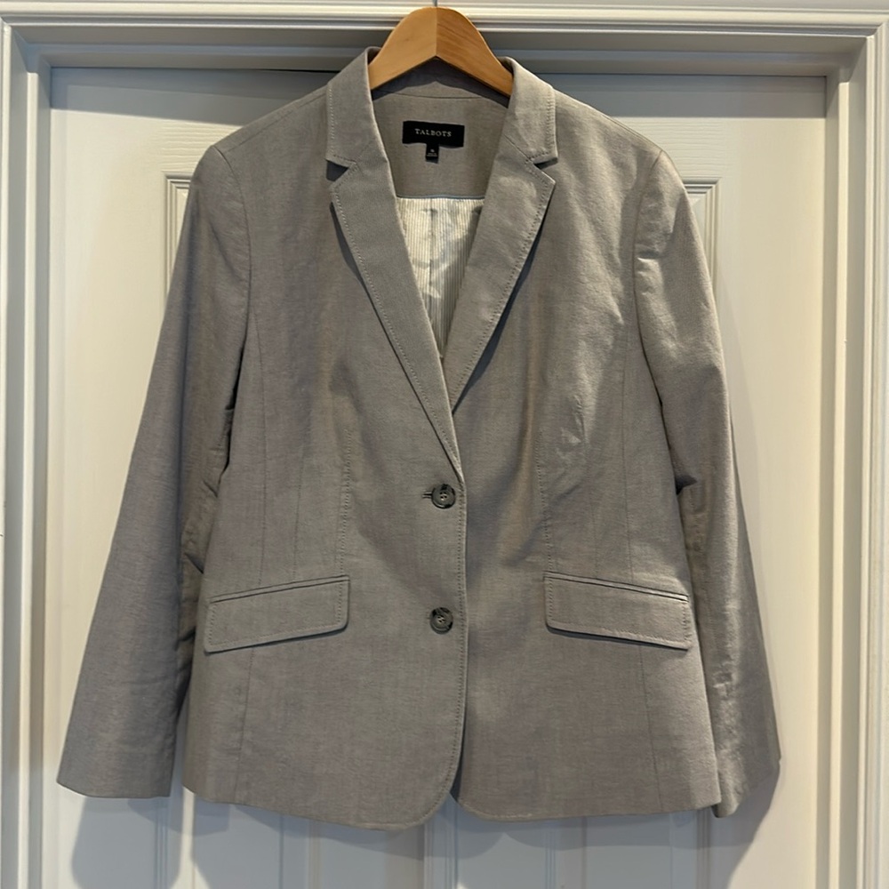 Talbots Blazer, Blue Gray, Size 16